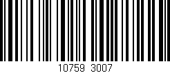 Código de barras (EAN, GTIN, SKU, ISBN): '10759/3007'