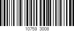 Código de barras (EAN, GTIN, SKU, ISBN): '10759/3008'