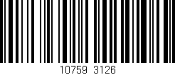 Código de barras (EAN, GTIN, SKU, ISBN): '10759/3126'