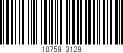 Código de barras (EAN, GTIN, SKU, ISBN): '10759/3129'