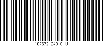 Código de barras (EAN, GTIN, SKU, ISBN): '107672_243_0_U'