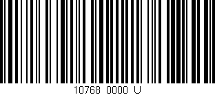 Código de barras (EAN, GTIN, SKU, ISBN): '10768/0000_U'