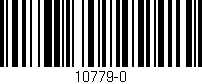 Código de barras (EAN, GTIN, SKU, ISBN): '10779-0'