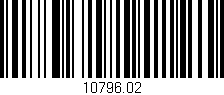 Código de barras (EAN, GTIN, SKU, ISBN): '10796.02'