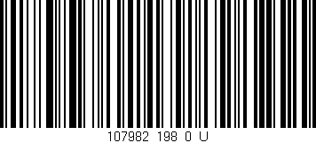 Código de barras (EAN, GTIN, SKU, ISBN): '107982_198_0_U'