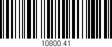 Código de barras (EAN, GTIN, SKU, ISBN): '10800.41'