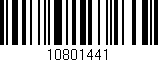 Código de barras (EAN, GTIN, SKU, ISBN): '10801441'