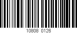 Código de barras (EAN, GTIN, SKU, ISBN): '10808/0126'