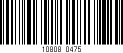 Código de barras (EAN, GTIN, SKU, ISBN): '10808/0475'