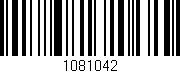 Código de barras (EAN, GTIN, SKU, ISBN): '1081042'