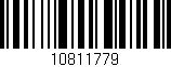 Código de barras (EAN, GTIN, SKU, ISBN): '10811779'