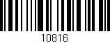 Código de barras (EAN, GTIN, SKU, ISBN): '10816'