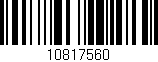 Código de barras (EAN, GTIN, SKU, ISBN): '10817560'