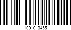 Código de barras (EAN, GTIN, SKU, ISBN): '10818/0465'