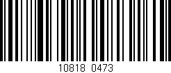 Código de barras (EAN, GTIN, SKU, ISBN): '10818/0473'