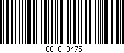 Código de barras (EAN, GTIN, SKU, ISBN): '10818/0475'