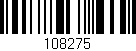 Código de barras (EAN, GTIN, SKU, ISBN): '108275'