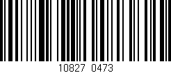 Código de barras (EAN, GTIN, SKU, ISBN): '10827/0473'