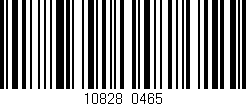 Código de barras (EAN, GTIN, SKU, ISBN): '10828/0465'