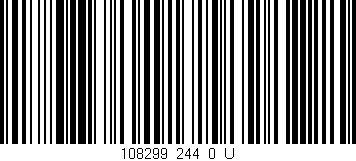 Código de barras (EAN, GTIN, SKU, ISBN): '108299_244_0_U'