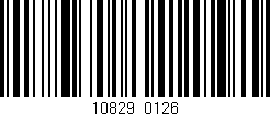 Código de barras (EAN, GTIN, SKU, ISBN): '10829/0126'