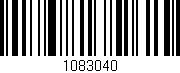 Código de barras (EAN, GTIN, SKU, ISBN): '1083040'
