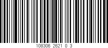 Código de barras (EAN, GTIN, SKU, ISBN): '108306_2621_0_3'