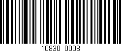 Código de barras (EAN, GTIN, SKU, ISBN): '10830/0008'