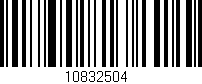 Código de barras (EAN, GTIN, SKU, ISBN): '10832504/'