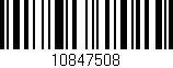 Código de barras (EAN, GTIN, SKU, ISBN): '10847508'