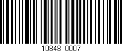 Código de barras (EAN, GTIN, SKU, ISBN): '10848/0007'