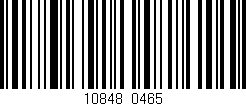Código de barras (EAN, GTIN, SKU, ISBN): '10848/0465'