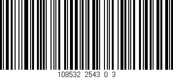 Código de barras (EAN, GTIN, SKU, ISBN): '108532_2543_0_3'