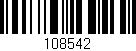Código de barras (EAN, GTIN, SKU, ISBN): '108542'