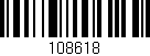Código de barras (EAN, GTIN, SKU, ISBN): '108618'