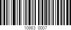 Código de barras (EAN, GTIN, SKU, ISBN): '10863/0007'