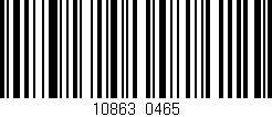 Código de barras (EAN, GTIN, SKU, ISBN): '10863/0465'