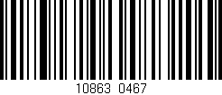 Código de barras (EAN, GTIN, SKU, ISBN): '10863/0467'