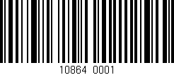 Código de barras (EAN, GTIN, SKU, ISBN): '10864/0001'
