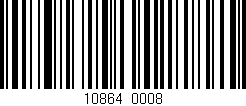 Código de barras (EAN, GTIN, SKU, ISBN): '10864/0008'