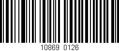 Código de barras (EAN, GTIN, SKU, ISBN): '10869/0126'