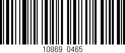 Código de barras (EAN, GTIN, SKU, ISBN): '10869/0465'