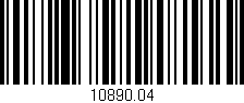 Código de barras (EAN, GTIN, SKU, ISBN): '10890.04'
