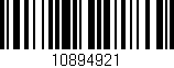 Código de barras (EAN, GTIN, SKU, ISBN): '10894921'