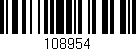 Código de barras (EAN, GTIN, SKU, ISBN): '108954'