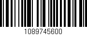 Código de barras (EAN, GTIN, SKU, ISBN): '1089745600'