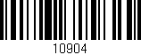 Código de barras (EAN, GTIN, SKU, ISBN): '10904'
