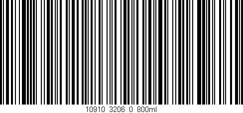 Código de barras (EAN, GTIN, SKU, ISBN): '10910_3206_0_800ml'