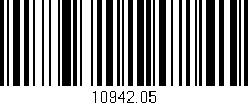 Código de barras (EAN, GTIN, SKU, ISBN): '10942.05'