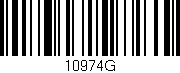 Código de barras (EAN, GTIN, SKU, ISBN): '10974G'